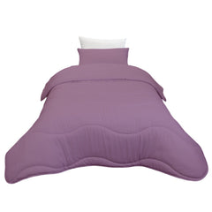 Couette Uni Kasbah Microfibre Violet + Taie d'Oreiller  Offerte  // Chaude C°++ & Antiallérgique