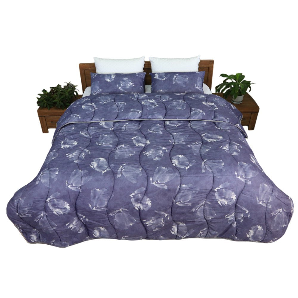 Couette imprimée Kasbah Warda + Taie d'oreiller Offert  // Chaude C°++ & Antiallérgique