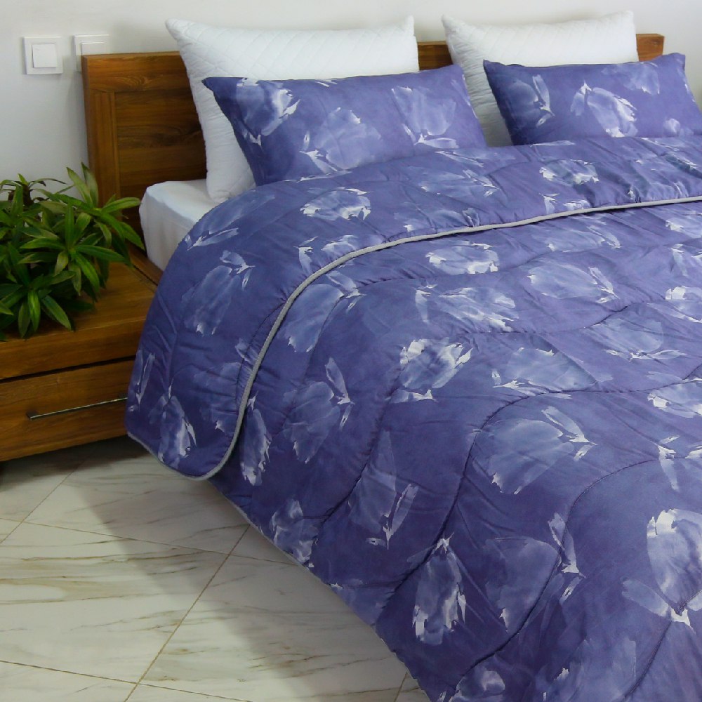 Couette imprimée Kasbah Warda + Taie d'oreiller Offert  // Chaude C°++ & Antiallérgique
