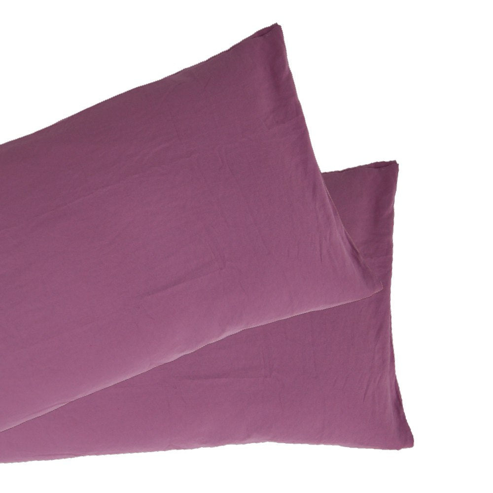 2 Taies d'Oreiller Antiallergique pour Bébé - Violet