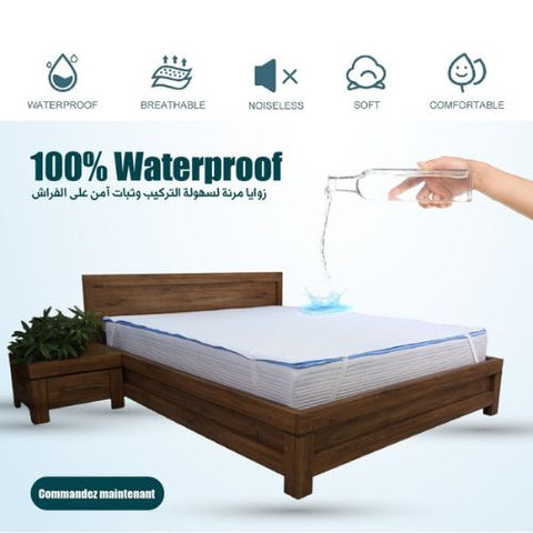 Protège matelas imperméable avec Élastiques : Une Protection Totale et Confortable - Protège Matelas Imperméable Dwirty Maroc