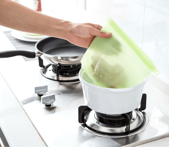 Sac Alimentaire pour Conservation des Aliments - Taille 1 L - Sac Alimentaire en Silicone Dwirty Maroc