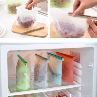 Sac Alimentaire pour Conservation des Aliments - Taille 1 L - Sac Alimentaire en Silicone Dwirty Maroc