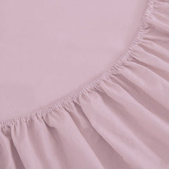 Set de Drap ROSE (Drap Housse + TO 50x70 cm) - Doux & Antiallergique - drap housse Dwirty Maroc