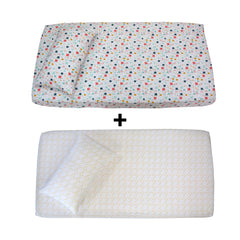 Set de Draps Bébé Jeux de Couleurs" (DH + TO) – Achetez - en 1, le 2ᵉ est Gratuit | Doux & Antiallergique - set de drap Dwirty Maroc