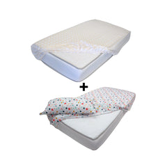 Set de Draps Bébé Jeux de Couleurs" (DH + TO) – Achetez - en 1, le 2ᵉ est Gratuit | Doux & Antiallergique - set de drap Dwirty Maroc