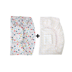 Set de Draps Bébé Jeux de Couleurs" (DH + TO) – Achetez - en 1, le 2ᵉ est Gratuit | Doux & Antiallergique - set de drap Dwirty Maroc