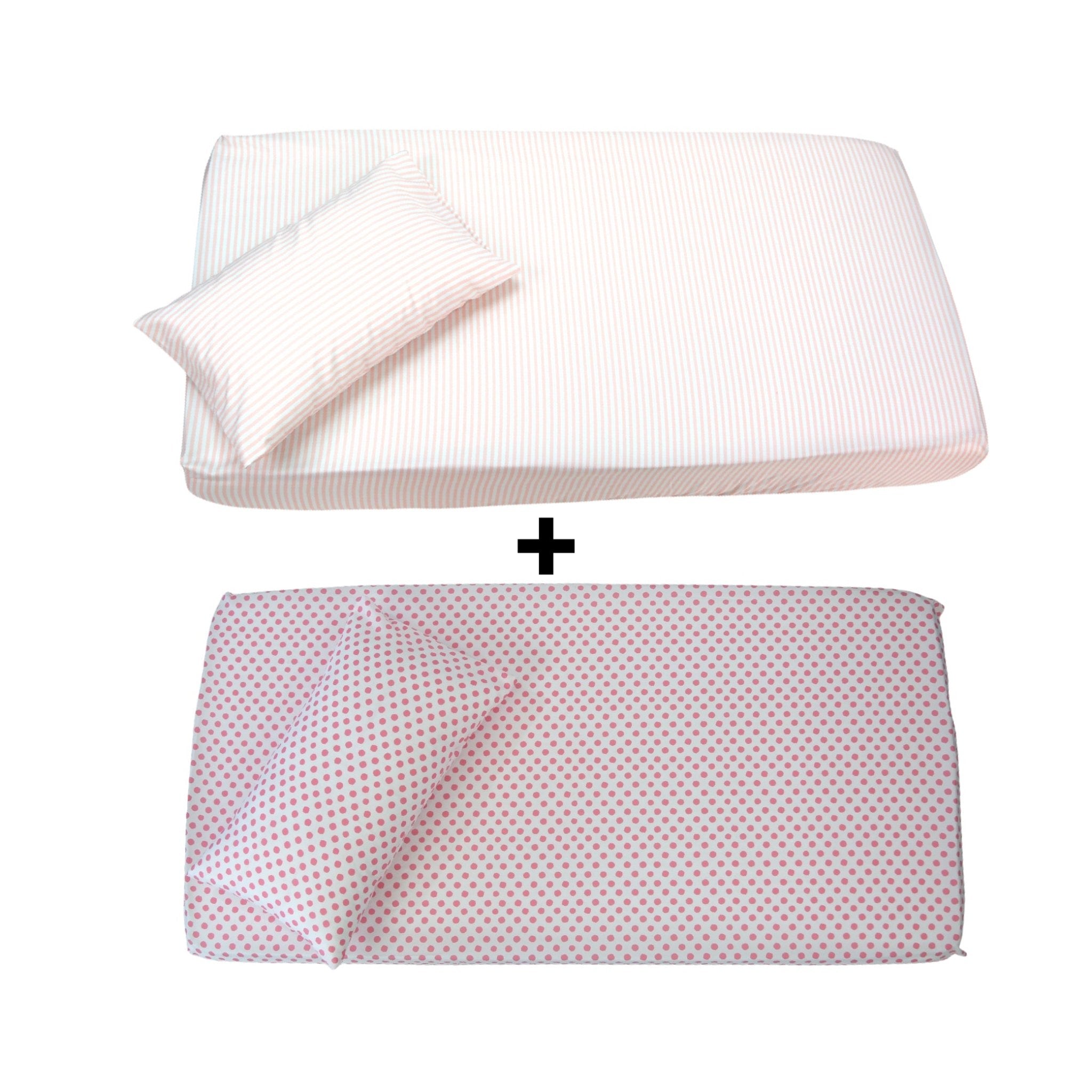 Set de Draps Bébé "Mélodie Rose" (DH + TO) – Achetez - en 1, le 2ᵉ est Gratuit | Doux & Antiallergique - set de drap Dwirty Maroc