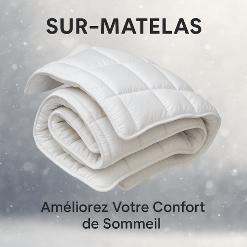 Surmatelas Microgel Dwirty : Améliorez Votre Confort de Sommeil - Doux & Antiallergique - surmatelas Dwirty Maroc
