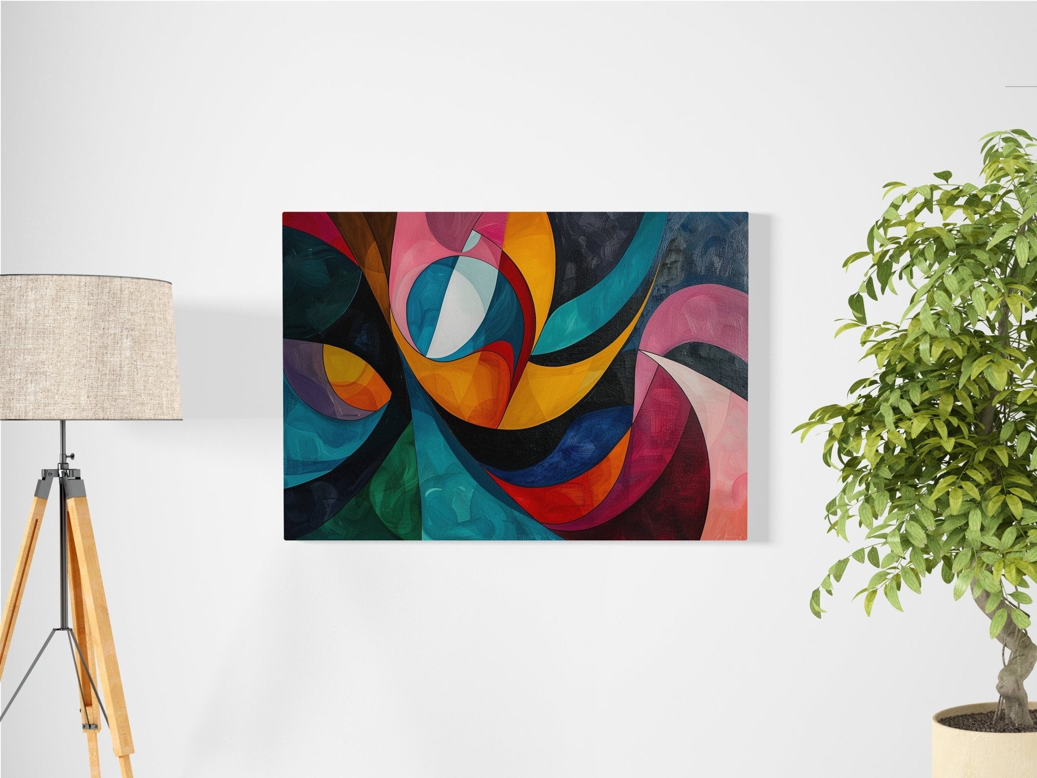 Tableau Décoratif Vagues Colorées - Lumières & Ombres Collection - tableau Décoratif Dwirty Maroc