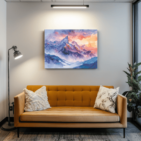 Tableau Paysage Montagneux - Collection Lumières & Ombres 🏞️ - tableau Décoratif Dwirty Maroc