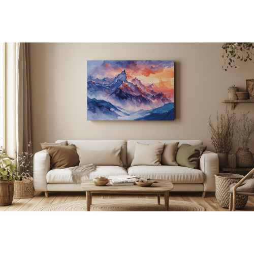 Tableau Paysage Montagneux - Collection Lumières & Ombres 🏞️ - tableau Décoratif Dwirty Maroc