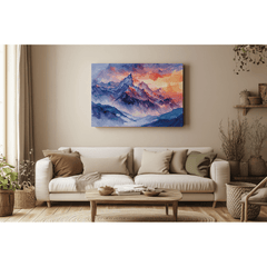 Tableau Paysage Montagneux - Collection Lumières & Ombres 🏞️ - tableau Décoratif Dwirty Maroc