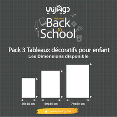 Pack 3 Tableaux Jungle "Build Your Dreams" – Animaux de la Savane