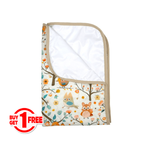 Tapis à Langer Bébé Imperméable Bosquet Enchanté 50x80 cm - Un achetez le 2éme est offert - tapis à langer bébé Dwirty Maroc