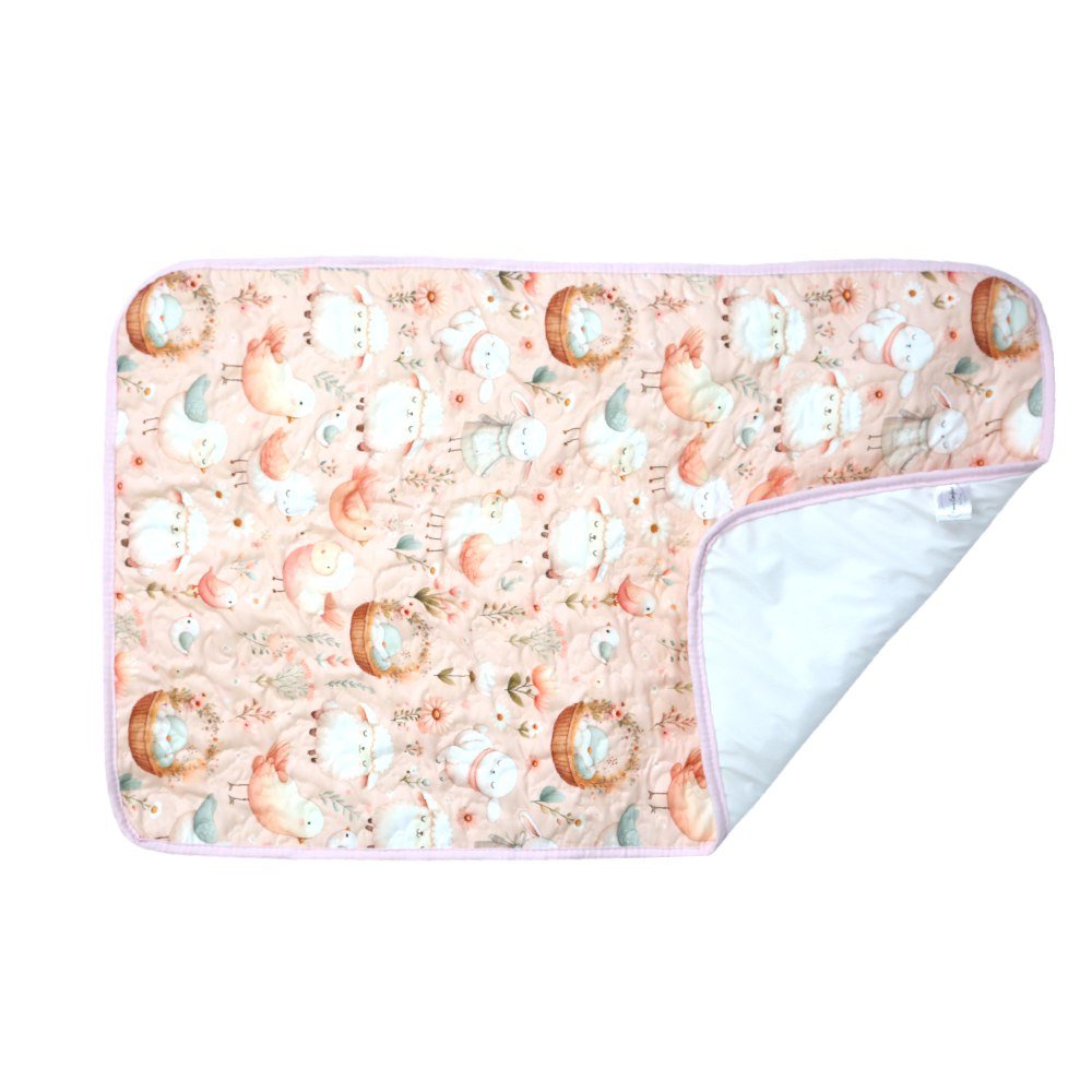 Tapis à Langer Bébé Imperméable complices Fleuris 50x80 cm - Un achetez le 2éme est offert - tapis à langer bébé Dwirty Maroc