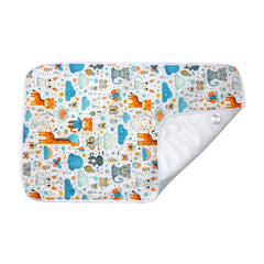 Tapis à Langer Bébé Imperméable Jungle en fête 50x80 cm - Un acheté le 2éme est offert - tapis à langer bébé Dwirty Maroc