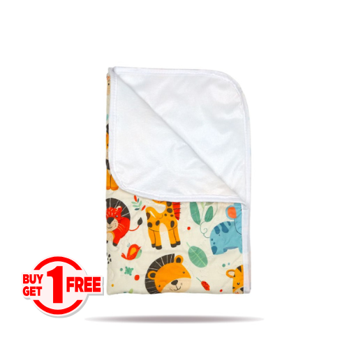Tapis à Langer Bébé Imperméable Jungle en fête 50x80 cm - Un acheté le 2éme est offert