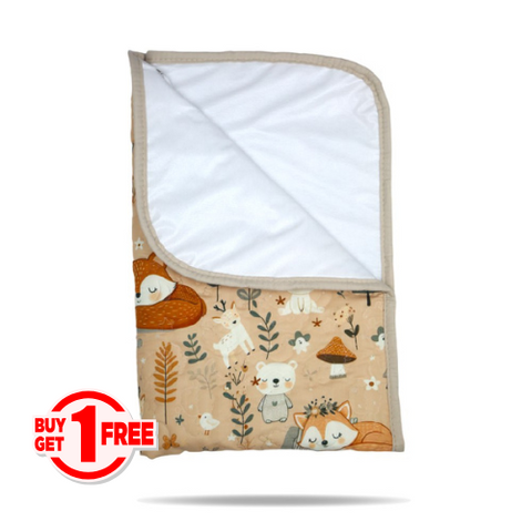 Tapis à Langer Bébé Imperméable Sommeil Renardé 50x80 cm - Un achetez le 2éme est offert