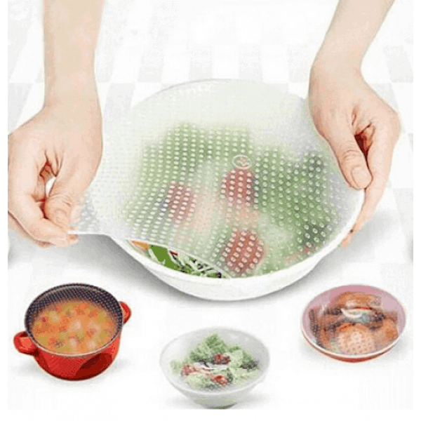 3 Couvercles en silicone alimentaire : Réutilisables et Écologiques - Dwirty Maroc