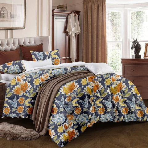 Couette imprimée Malabata Micro-gel  JUPITER + 2 Taies d'oreillers Offerts // Offre Fin Année