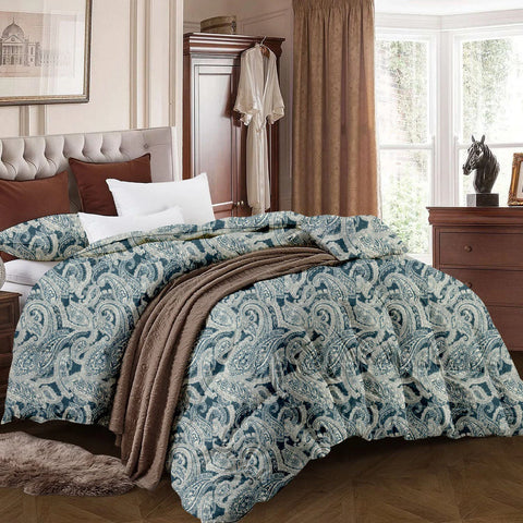 Couette imprimée Malabata Micro-gel  Nepture + 2 Taies d'oreillers Offerts // Offre Fin Année