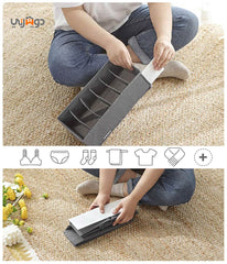 Pack 3 ensemble de boîte de rangement pour sous-vêtement multi-grilles pliable // BF2024