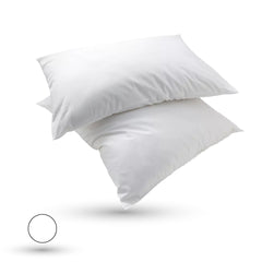 2 Taies d'oreiller Uni Blanche Doux & Antiallergique 50x70cm // offre 2024