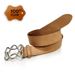 Ceinture en 100% Cuir Femme : Ceintures en Cuir Authentique pour Femmes : Un Accessoire de Style Élégant* - Ceinture Dwirty Maroc