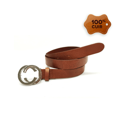 Ceinture en 100% Cuir Femme : Ceintures en Cuir Authentique pour Femmes : Un Accessoire de Style Élégant* - Ceinture Dwirty Maroc