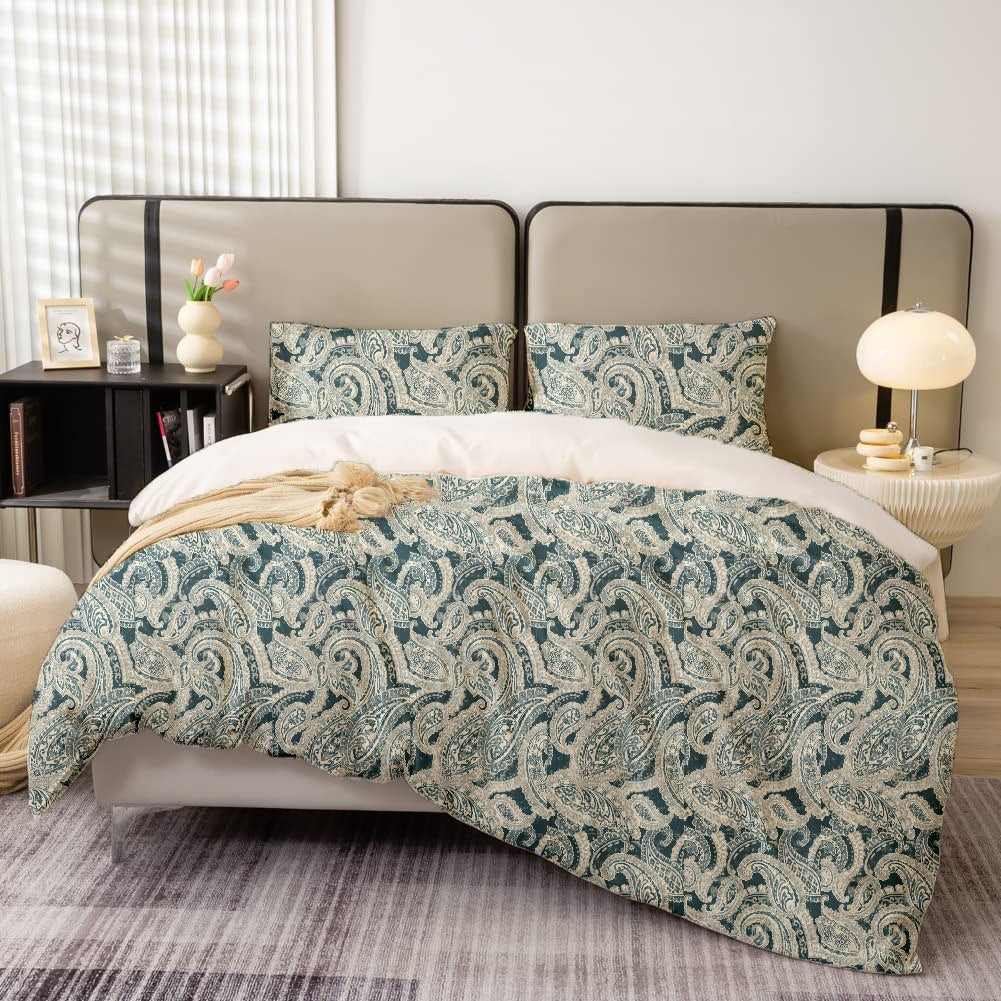 Housse de couette imprimée Neptune + Taies d'oreillers  -Doux & Antiallergique // Collection la Voie Lactée
