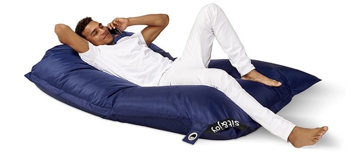 Pouf Géant Large polyvalent : 135x165 cm (Bleu Nuit) - 40% - Pouf Enfant Dwirty Maroc