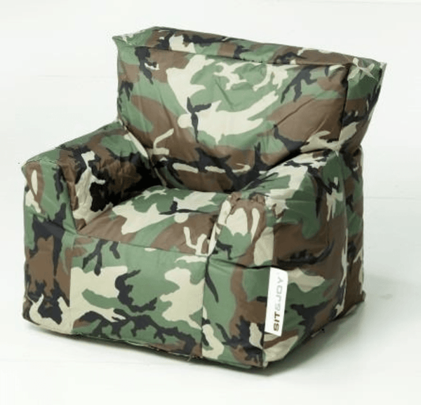 Pouf «Junior» Chaise Adulte Robuste & confortable (Militaire) - 45% - Pouf Géant Dwirty Maroc
