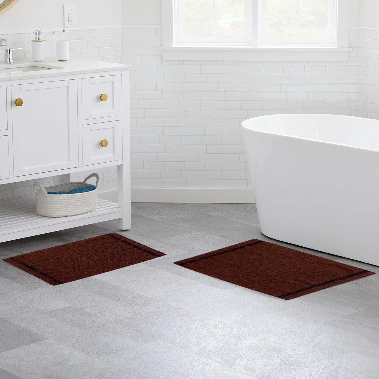 Serviette ou Tapis de Bain 100% coton (70x50cm) // Doux & chaleureux - serviette de bain Dwirty Maroc